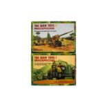 2 Elastolin/Lineol Bücher, ”Kriegsspielzeug” I und II