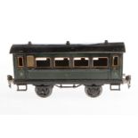 Märklin Personenwagen 1874, Spur 1, CL, starke Alterungsspuren, L 24,5, Z 3