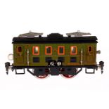 Märklin E-Lok RS 12950, Spur 0, elektr., braun, mit 1 el. bel. Stirnlampe, Schwarzbereiche rest., LS