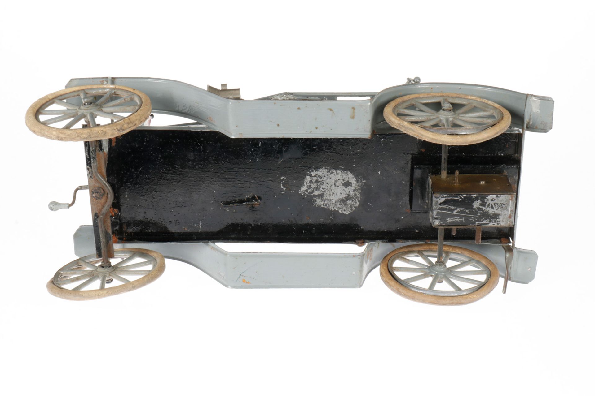 Pinard Militärwagen mit MG und Fahrerfigur, uralt, HL, gummibereift, intakt, mit Bremse, - Image 4 of 5