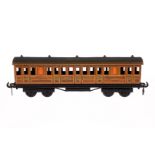 Carette Abteilwagen 1321 GNR, Spur 0, CL, Dach, Plattform und Drehgestelle rest., LS tw ausgeb., L