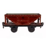 Märklin Selbstentladewagen 1995, Spur 0, HL, LS tw ausgeb., gealterter Lack, L 16,5, Z 3