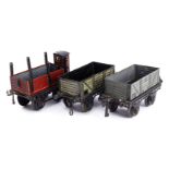 3 Bing/Bub Güterwagen, Spur 1, CL, LS, L 14 und 15, Z 3