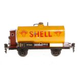 Märklin Shell Kesselwagen 1774, Spur 0, HL, BRH, LS, Hahn fehlt, 1 Klebestelle am Boden, L 18,5, Z