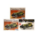 3 Modellauto-Bausätze, Maßstab 1:25, 2x MPC 1932 LeBaron Crysler Imperial und 1x Airfix 1932 Crysler