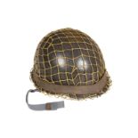 US-Stahlhelm mit Netz, Länge 28 cm, Z 2-3