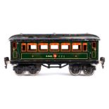 Märklin schweizer Personenwagen 1886, Spur 0, CL, mit 4 AT und Gussrädern, ohne Scheiben, LS und