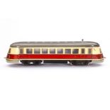 Märklin Triebwagen TWE 12930, Spur 0, elektrisch, HL, creme/rot, tw nachlackiert, Z 3