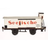 Märklin Seefische-Wagen 1991, Spur 1, BRHh, kleine Ausbesserungen am Rahmen und am Dach,