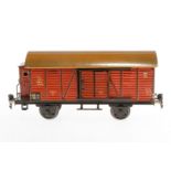 Märklin ged. Güterwagen 1791, Spur 1, CL, mit BRH und 2 ST, LS und gealterter Lack, L 27, Z 2