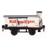 Märklin Kühlwagen 1987, Spur 0, glatte Seitenwände, Dach und Schwarzbereich nachlackiert, 1 Tür