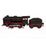 Märklin B-Dampflok R 900, mit 2A-Tender, Spur 0, elektr., tw nachlackiert und besch., Z 4