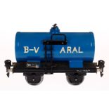 NB-Aral-Kesselwagen ”B-V Aral”, Spur 0, L 14,5, leichte Alterungs- und Gebrauchsspuren, Z 2