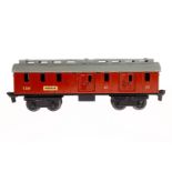 Merkur Gepäckwagen, Spur 0, Alterungs- und Gebrauchsspuren, Dach tw LS, L 28,5, Z 3