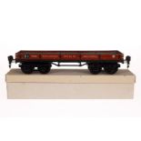 Märklin Niederbordwagen 1848, Spur 0, Alterungs- und Gebrauchsspuren, L 24,5, Z 2-3