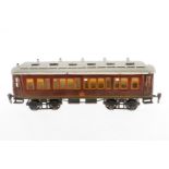 Märklin Mitropa Schlafwagen 1933 G, Spur 1, HL, mit Inneneinrichtung, 4 AT und Gussrädern, Puffer