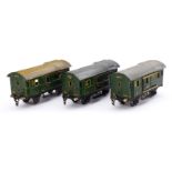 3 Märklin Gepäckwagen 1780, Spur 0, LS, 1 Dach nachlackiert, Lagerspuren, Z 3