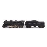 Lionel 1-C-2 Schlepptenderlok 2037 PRR, Spur 0, elektr., schwarz, LS, Z 3