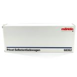 Märklin Drehgestell-Selbstentladewagen 58352, Spur 1, dunkelbraun, Alterungsspuren, L 37, im