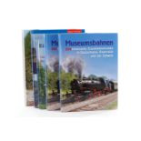 6 versch. Bücher über Eisenbahn, Alterungsspuren