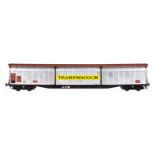 Bockholt Transwaggon ”275 6017-0”, Spur 1, silber/braun, LS und Alterungsspuren, L 72,5, im OK, Z