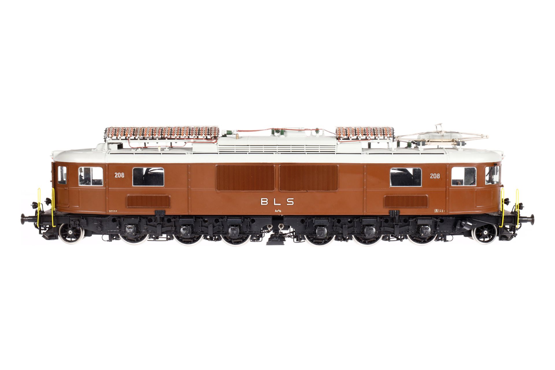 Bockholt/Fulgurex E-Lok ”BLS 208 Ae 6/8” 26, Spur 1, elektr., braun, Maschinennr. 630, mit