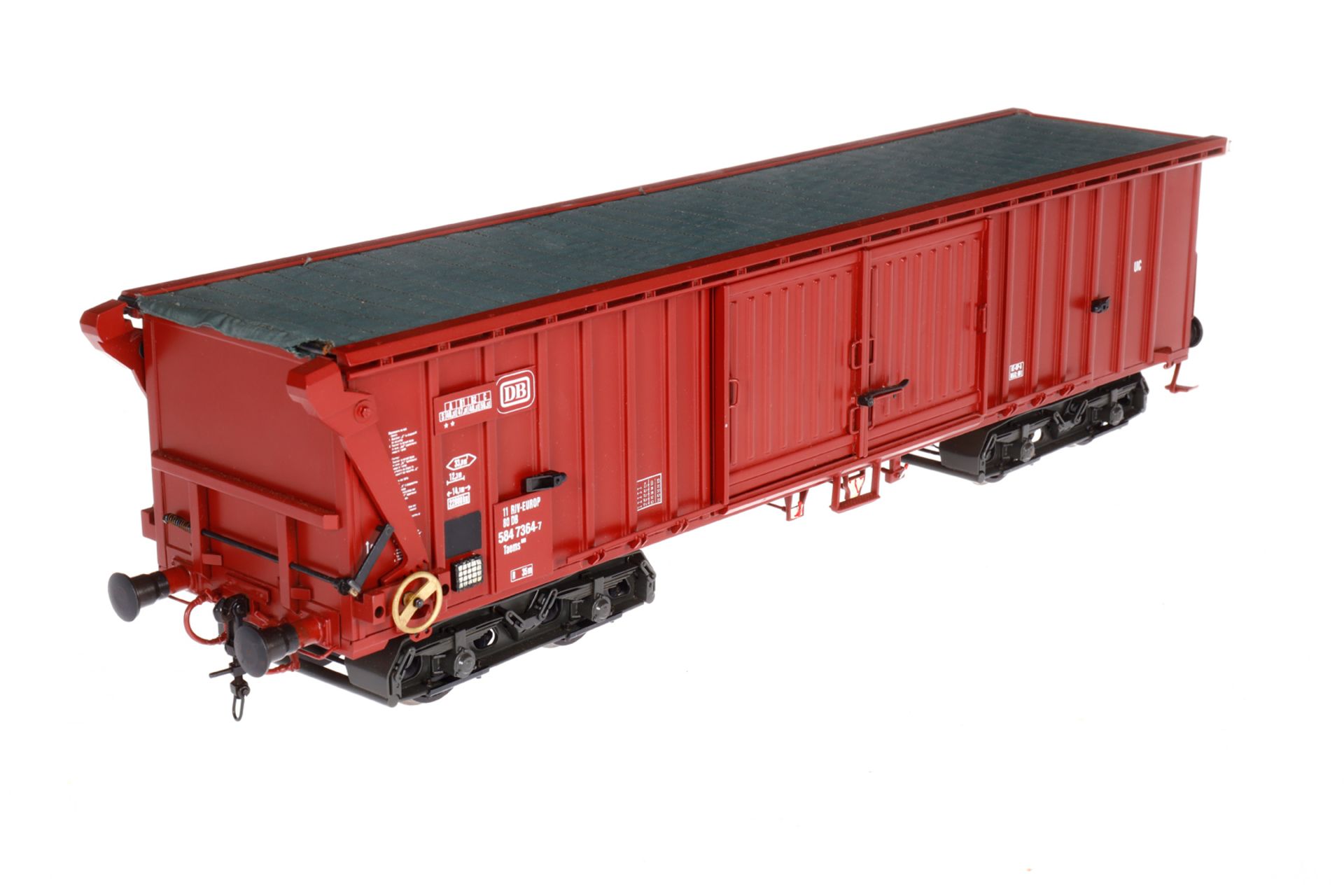 Bockholt Güterwagen ”584 7364-7”, Spur 1, rotbraun, LS und Alterungsspuren, L 44, Z 1-2 - Image 3 of 4