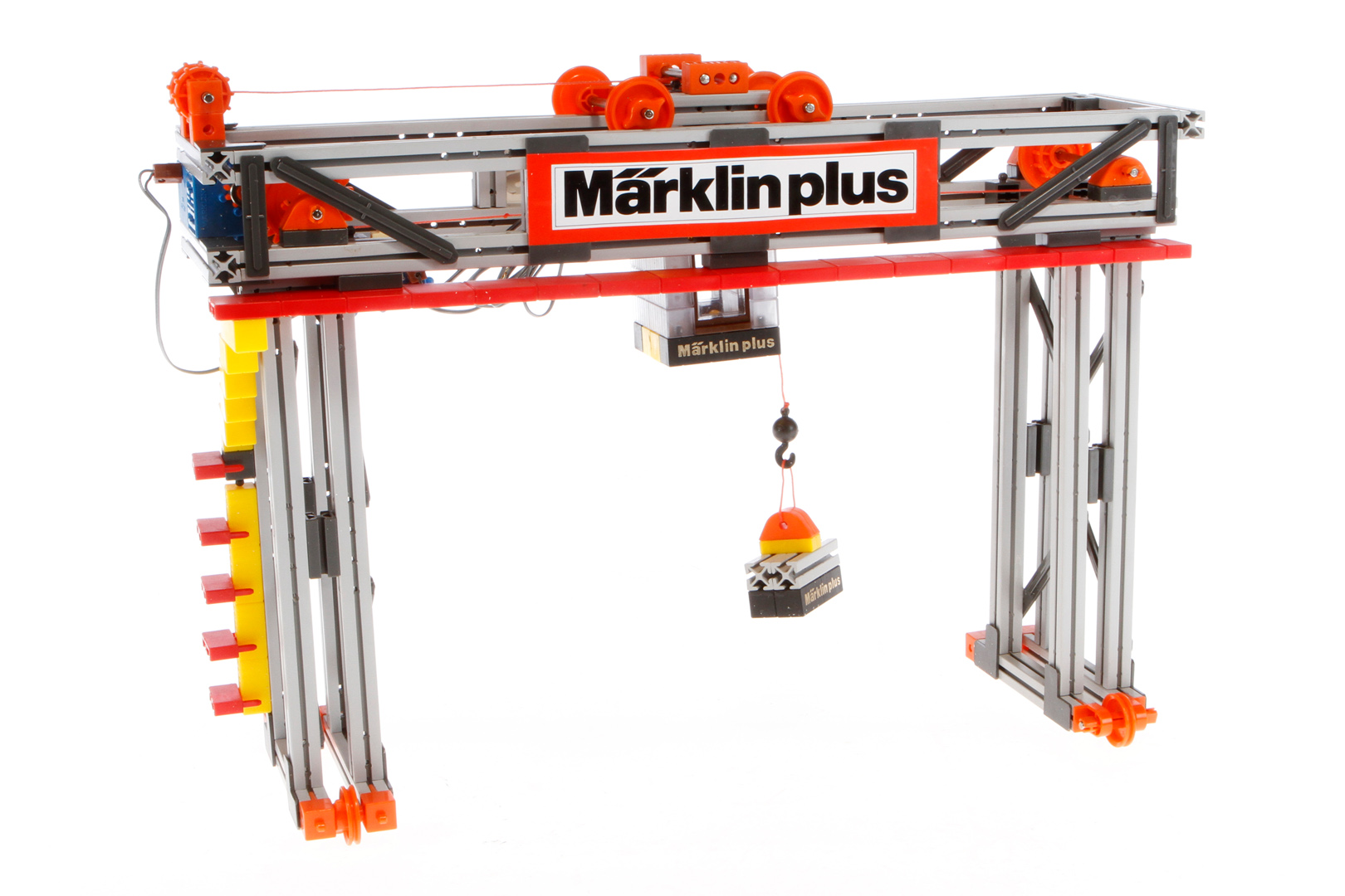 Märklin Plus Fertigmodell Laufkatzenkran, Alterungsspuren, L 43, in OVP, Z 2-3