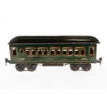 Märklin Personenwagen 1886, Spur 1, CL, LS tw ausgeb., gealterter Lack, L 33, sonst Z 2