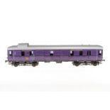 J & M Models Rheingold-Gepäckwagen ”90 201”, Spur 1, violett, LS und Alterungsspuren, L 61,5, im