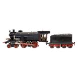 Märklin 2-B Dampflok EE 65/13021, mit 4A-Tender, Spur 1, elektr., mit 2 el. bel. Stirnlampen, 1