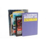 4 versch. Bücher über Eisenbahn, Alterungsspuren