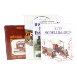 4 versch. Bücher über Eisenbahn, Alterungsspuren