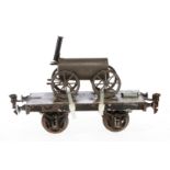 Märklin Militär-Plattformwagen, Spur 1, uralt, HL, fremd beladen, LS, L 18, Z 3