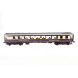 J & M Models Rheingoldwagen ”24 512”, Spur 1, creme/violett, mit Inneneinrichtung und Beleuchtung,