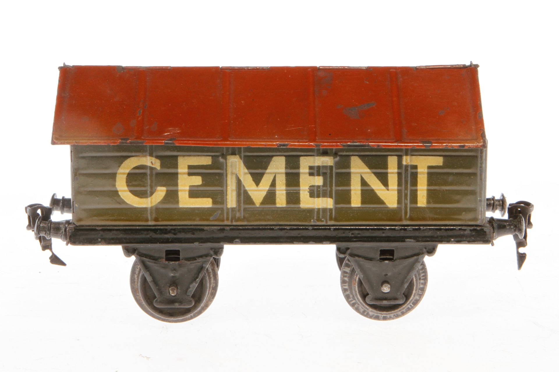 Märklin Zementwagen 1919, Spur 1, HL, LS und gealterter Lack, L 19,5, Z 3