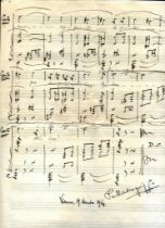 MUSIC - Pietro Mascagni (Livorno, 1863 - Rome, 1945)