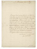 HISTORY - (Letter to Louis XVI) Louis XVIII (Versailles, 1755 - Paris, 1824)