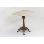 19th Century French Cast Iron Garden Table.