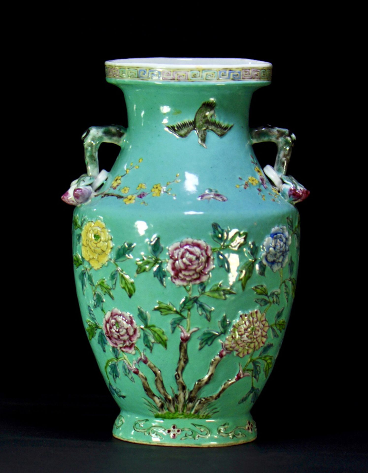 A Qing Dynasty 19th century porcelain vase