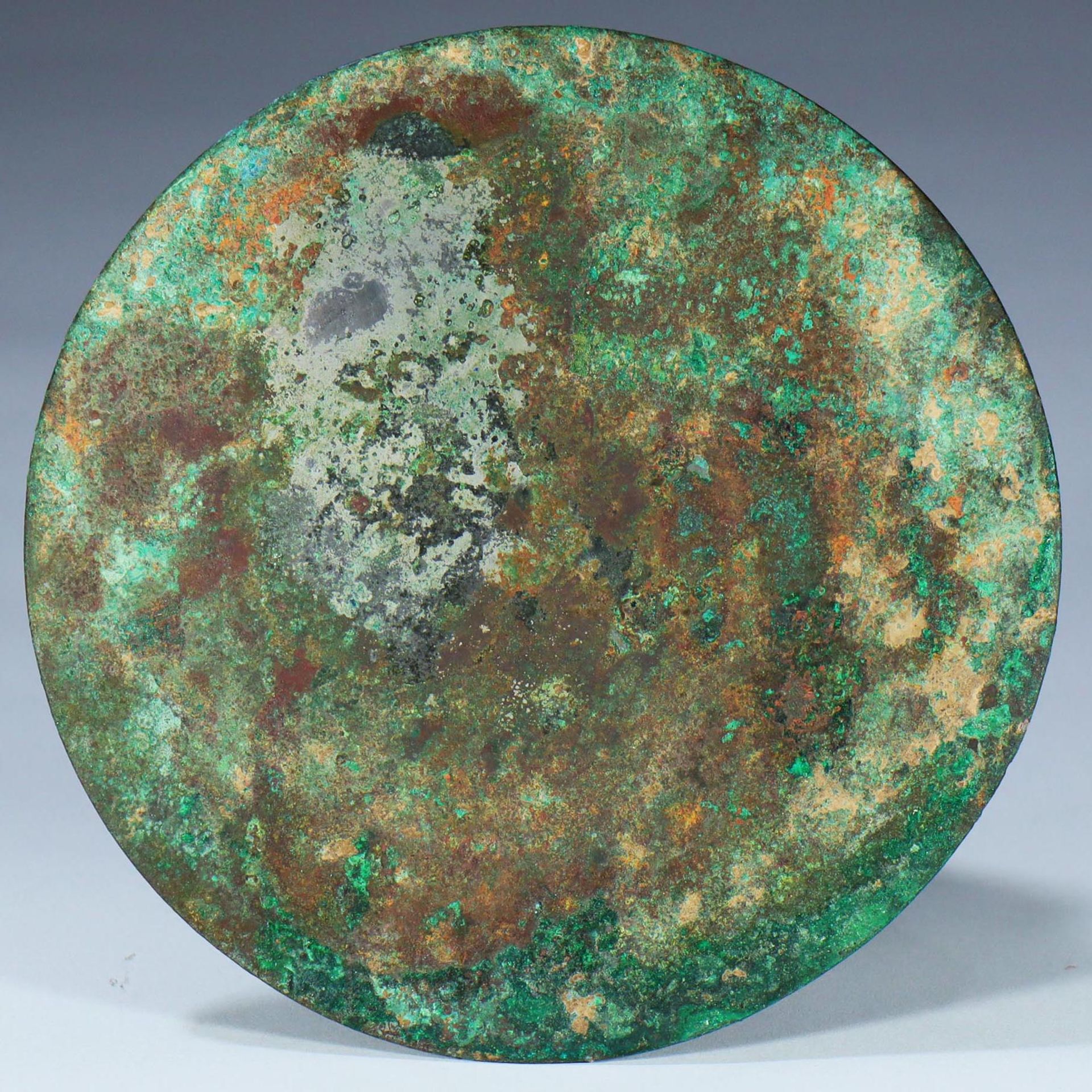 Western Han Dynasty (202 BC - 8 AD) Bronze cast round mirror - Bild 5 aus 6