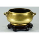 A large size bronze censer from 17th century
