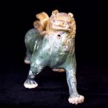 Liao Dynasty (916-1125) three-color stoneware lioness
