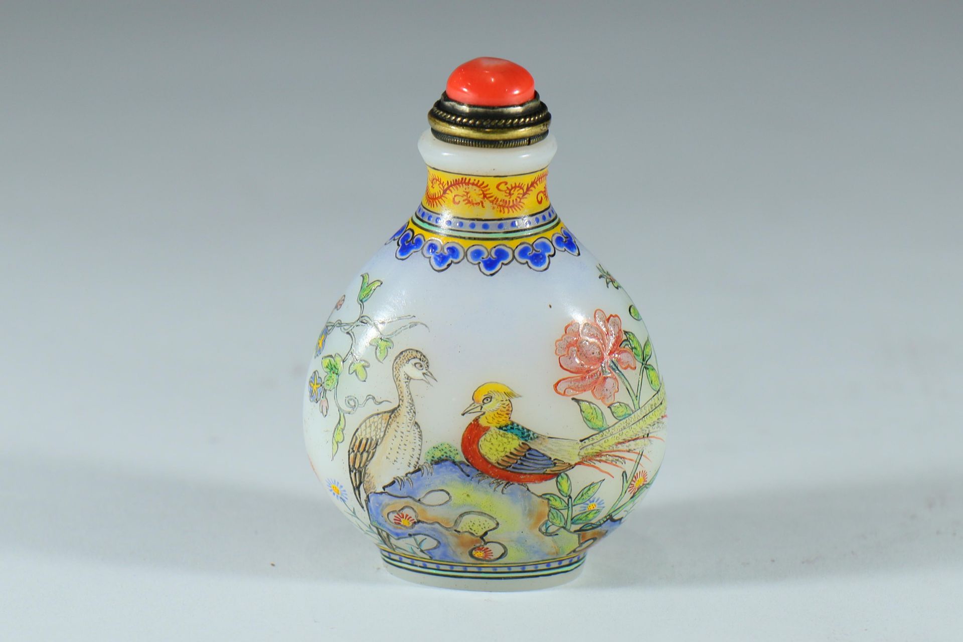 A Peking glass snuff bottle