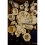 A collection of mixed pottery to include Aynsley Wild Tudor, Cottage Garden, Beswick and other items