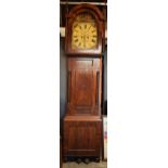 19th century mahogany cased 8 day Grandfather clock Blackburn of Gateshead, complete with