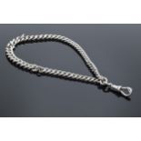 Silver Albert pocket watch chain / chain, 18cm long in current fashion, 40.6 grams.