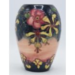 Moorcroft Oberon baluster vase, 18cm tall, first quality. In good condition with no obvious damage