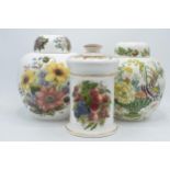 Masons large ginger jar in the Strathmore pattern together with similar Roy Kirkham items (3),