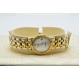 Boxed Raymond Weil Geneve ladies gold plated wristwatch, untested. Wear / loss of plating.